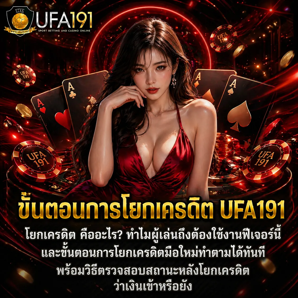 ขั้นตอนการโยกเครดิต UFA191